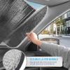 image3Piece Automotive Sunshade Pack 1pc Iridescent Mermaid Front Windshield Sunshade and 2pc Rainbow Sunset Static Cling Window Sunshades for Cars Trucks SUVs Block UV Rays Sun Protection