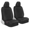 image3Piece Combo Sheepskin Car Seat Covers and Steering Wheel Cover Soft Plush Comfy Faux Fur Car Seat Covers Cute Automotive Seat Protectors Covers for Cars Car Accessories for Women PinkBlack Fur