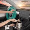 imageAspen Mint Fuzzy Steering Wheel Cover for Women  Cute and Stylish Fluffy Fur Steering Wheel Cover for Cars Trucks Vans SUVs Universal Fit for Wheel Sizes 145 to 155 inches