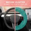 imageAspen Mint Fuzzy Steering Wheel Cover for Women  Cute and Stylish Fluffy Fur Steering Wheel Cover for Cars Trucks Vans SUVs Universal Fit for Wheel Sizes 145 to 155 inches