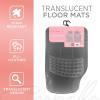 imageAutomotive Floor Mats for Cars 2 Piece Car Floor Mats Purple Translucent TrimtoFit All Weather Clear Car Mats for Auto Truck Van SUV Car Accessories for WomenGray
