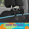 imageBDK Scooby Doo Dog Car Seat Covers 2Pack Front Seats  Dog Seat Protectors with Storage Pocket Heavy Duty Oxford Fabric with NonSlip Stitching Interior Covers for Auto Truck Van SUVRear Bench Hammock Seat Cover