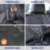 imageBDK Scooby Doo Waterproof Dog Car Seat Cover for Back Seat Full Hammock Style  Heavy Duty Black Oxford Automotive Rear Bench Seat Cover for Dogs Interior Covers for Auto Truck Van SUV