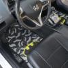 imageBDK WBMT1301 Batman Carpet Car Floor Mats Black ampamp Yellow Logo  4 Pieces Rubber Backing Front ampamp Rear Full SetClassic Batman with Bats
