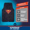 imageBDK Warner Bros DC Comics Superman 4pc Carpet Floor Mats Car Accessories  Set for Car Truck Van SUV  NoSlip Grip  Universal Fit Front 26quot x 165quot Rear 14quot x 165quotSuperman