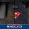imageBDK Warner Bros DC Comics Superman 4pc Carpet Floor Mats Car Accessories  Set for Car Truck Van SUV  NoSlip Grip  Universal Fit Front 26quot x 165quot Rear 14quot x 165quotSuperman