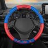 imageBDK Warner Bros DC Comics Superman Car Accessories Ergonomic Grip Steering Wheel Cover  Universal Size 145155 in Diameter Protects and Insulates for Car Truck Van SUVSuperman Steering Wheel Cover