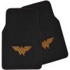 imageBDK Warner Brothers DC Comics Superman Car Accessories Floor Mats  Universal Fit Front 26 x 165 in ampamp Rear 14 x 165 in Full Set Black Car Mats with NonSlip GripClassic Wonderwoman