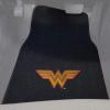 imageBDK Warner Brothers DC Comics Superman Car Accessories Floor Mats  Universal Fit Front 26 x 165 in ampamp Rear 14 x 165 in Full Set Black Car Mats with NonSlip GripClassic Wonderwoman