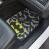 imageBDK Warner Brothers DC Comics Superman Car Accessories Floor Mats  Universal Fit Front 26 x 165 in ampamp Rear 14 x 165 in Full Set Black Car Mats with NonSlip GripClassic Batman with Bats
