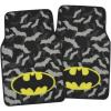 imageBDK Warner Brothers DC Comics Superman Car Accessories Floor Mats  Universal Fit Front 26 x 165 in ampamp Rear 14 x 165 in Full Set Black Car Mats with NonSlip GripClassic Batman with Bats