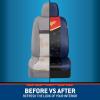 imageBDK Warner Brothers DC Superman Front ampamp Rear Car Seat Covers Full Set  Easy to Install Durable ampamp Polyester Car Seat Cover  All Vehicles Airbag Compatible Universal Car Accessories Black ampamp Gray2 Front