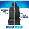 imageBDK Warner Brothers DC Superman Front ampamp Rear Car Seat Covers Full Set  Easy to Install Durable ampamp Polyester Car Seat Cover  All Vehicles Airbag Compatible Universal Car Accessories Black ampamp GrayFull Set