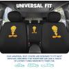 imageBDK Warner Brothers DC Superman Front ampamp Rear Car Seat Covers Full Set  Easy to Install Durable ampamp Polyester Car Seat Cover  All Vehicles Airbag Compatible Universal Car Accessories Black ampamp GrayFull Set