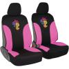 imageBDK Warner Brothers DC Superman Front ampamp Rear Car Seat Covers Full Set  Easy to Install Durable ampamp Polyester Car Seat Cover  All Vehicles Airbag Compatible Universal Car Accessories Black ampamp Gray2 Front