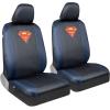 imageBDK Warner Brothers DC Superman Front ampamp Rear Car Seat Covers Full Set  Easy to Install Durable ampamp Polyester Car Seat Cover  All Vehicles Airbag Compatible Universal Car Accessories Black ampamp Gray2 Front