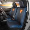 imageBDK Warner Brothers DC Superman Front ampamp Rear Car Seat Covers Full Set  Easy to Install Durable ampamp Polyester Car Seat Cover  All Vehicles Airbag Compatible Universal Car Accessories Black ampamp Gray2 Front