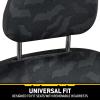 imageBDK Warner Brothers DC Superman Front ampamp Rear Car Seat Covers Full Set  Easy to Install Durable ampamp Polyester Car Seat Cover  All Vehicles Airbag Compatible Universal Car Accessories Black ampamp Gray2 Front