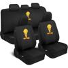 imageBDK Warner Brothers DC Superman Front ampamp Rear Car Seat Covers Full Set  Easy to Install Durable ampamp Polyester Car Seat Cover  All Vehicles Airbag Compatible Universal Car Accessories Black ampamp GrayFull Set