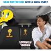 imageBDK Warner Brothers DC Superman Front ampamp Rear Car Seat Covers Full Set  Easy to Install Durable ampamp Polyester Car Seat Cover  All Vehicles Airbag Compatible Universal Car Accessories Black ampamp GrayFull Set