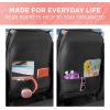 imageBlingStitch Car Seat Covers Full Set  Luxurious Black Vegan Leather Seat Covers for CarsBlack with Black Crystals