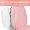 imageBlingStitch Car Seat Covers Full Set  Luxurious Black Vegan Leather Seat Covers for CarsFront Seats