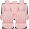 imageBlingStitch Car Seat Covers Full Set  Luxurious Black Vegan Leather Seat Covers for CarsFull Set
