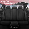 imageBlingStitch Car Seat Covers Full Set  Luxurious Black Vegan Leather Seat Covers for CarsFull Set