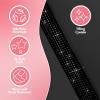 imageBlingStitch Car Seat Covers Full Set  Luxurious Black Vegan Leather Seat Covers for CarsFull Set
