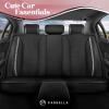 imageBlingStitch Car Seat Covers Full Set  Luxurious Black Vegan Leather Seat Covers for CarsFull Set
