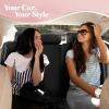 imageBlingStitch Car Seat Covers Full Set  Luxurious Black Vegan Leather Seat Covers for CarsFull Set