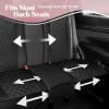 imageBlingStitch Car Seat Covers Full Set  Luxurious Black Vegan Leather Seat Covers for CarsFull Set