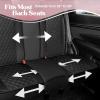 imageBlingStitch Car Seat Covers Full Set  Luxurious Black Vegan Leather Seat Covers for CarsFull Set