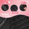 imageBlingStitch Car Seat Covers Full Set  Luxurious Black Vegan Leather Seat Covers for CarsFull Set