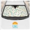 imageCampampC Blue Daisy Car Windshield Sun Shade  Sun Visor Sunshade for Car Windshield  Window Shades for Cars SUV ampamp Truck  Dash Cover UV Protection for Front Window Shade Accessories  57quot x 27quotSage Floral
