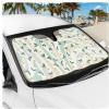 imageCampampC Blue Daisy Car Windshield Sun Shade  Sun Visor Sunshade for Car Windshield  Window Shades for Cars SUV ampamp Truck  Dash Cover UV Protection for Front Window Shade Accessories  57quot x 27quotSage Floral