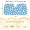 imageCampampC Blue Daisy Car Windshield Sun Shade  Sun Visor Sunshade for Car Windshield  Window Shades for Cars SUV ampamp Truck  Dash Cover UV Protection for Front Window Shade Accessories  57quot x 27quotBlue Daisy