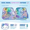 imageCinnamoroll Cute Windshield Sun Shade Official Sanrio Sun Shade for Window Cinnamoroll Car Accessories for Women Lemon ChillSummer Sailing Hello Kitty