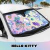 imageCinnamoroll Cute Windshield Sun Shade Official Sanrio Sun Shade for Window Cinnamoroll Car Accessories for Women Lemon ChillSummer Sailing Hello Kitty