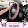 imageCinnamoroll Steering Wheel Cover Official Sanrio Car Steering Wheel Cover with Easy Clipon Car Air Freshener  Cute and LongLasting Cinnamoroll Air Freshener for Car Odor Eliminator Fun ScentsHello Kitty Pink