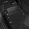 imageCrystal Two Tone Carpet Car Floor Mats  Black Rhinestone Bling Style Auto Accessories