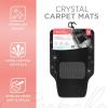 imageCrystal Two Tone Carpet Car Floor Mats  Black Rhinestone Bling Style Auto Accessories