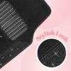imageDiamond Bling Car Mats 4Piece Set Shiny Rhinestone Crystal Carpet Car Floor Mats TwoTone Floor Mats for Cars Cute Automotive Floor Mats for Women BlackBlack