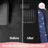 imageDiamond Bling Car Mats 4Piece Set Shiny Rhinestone Crystal Carpet Car Floor Mats TwoTone Floor Mats for Cars Cute Automotive Floor Mats for Women BlackBlue