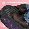 imageDiamond Bling Car Mats 4Piece Set Shiny Rhinestone Crystal Carpet Car Floor Mats TwoTone Floor Mats for Cars Cute Automotive Floor Mats for Women BlackPurple