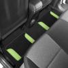 imageDiamond Bling Car Mats 4Piece Set Shiny Rhinestone Crystal Carpet Car Floor Mats TwoTone Floor Mats for Cars Cute Automotive Floor Mats for Women BlackLemon Lime