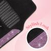 imageDiamond Bling Car Mats 4Piece Set Shiny Rhinestone Crystal Carpet Car Floor Mats TwoTone Floor Mats for Cars Cute Automotive Floor Mats for Women BlackLight Pink