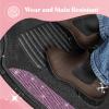 imageDiamond Bling Car Mats 4Piece Set Shiny Rhinestone Crystal Carpet Car Floor Mats TwoTone Floor Mats for Cars Cute Automotive Floor Mats for Women BlackLight Pink