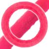 imageFaux Fur Steering Wheel Cover for Women  Wool Sheepskin Fluffy Fleece Warm and Cozy Comfort for Hands in Winter Fits Most Steering Wheel Sizes 145  15 inchHot Pink Faux Fur