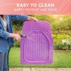 imageHeavy Duty Rubber 4Piece Beige Car Floor Mats  Universal Trimmable AllWeather Car Accessories  Girl Car Accessories for Women ampamp Cute Car Mats for Women for Girly Car Decor Truck ampamp SUVPurple